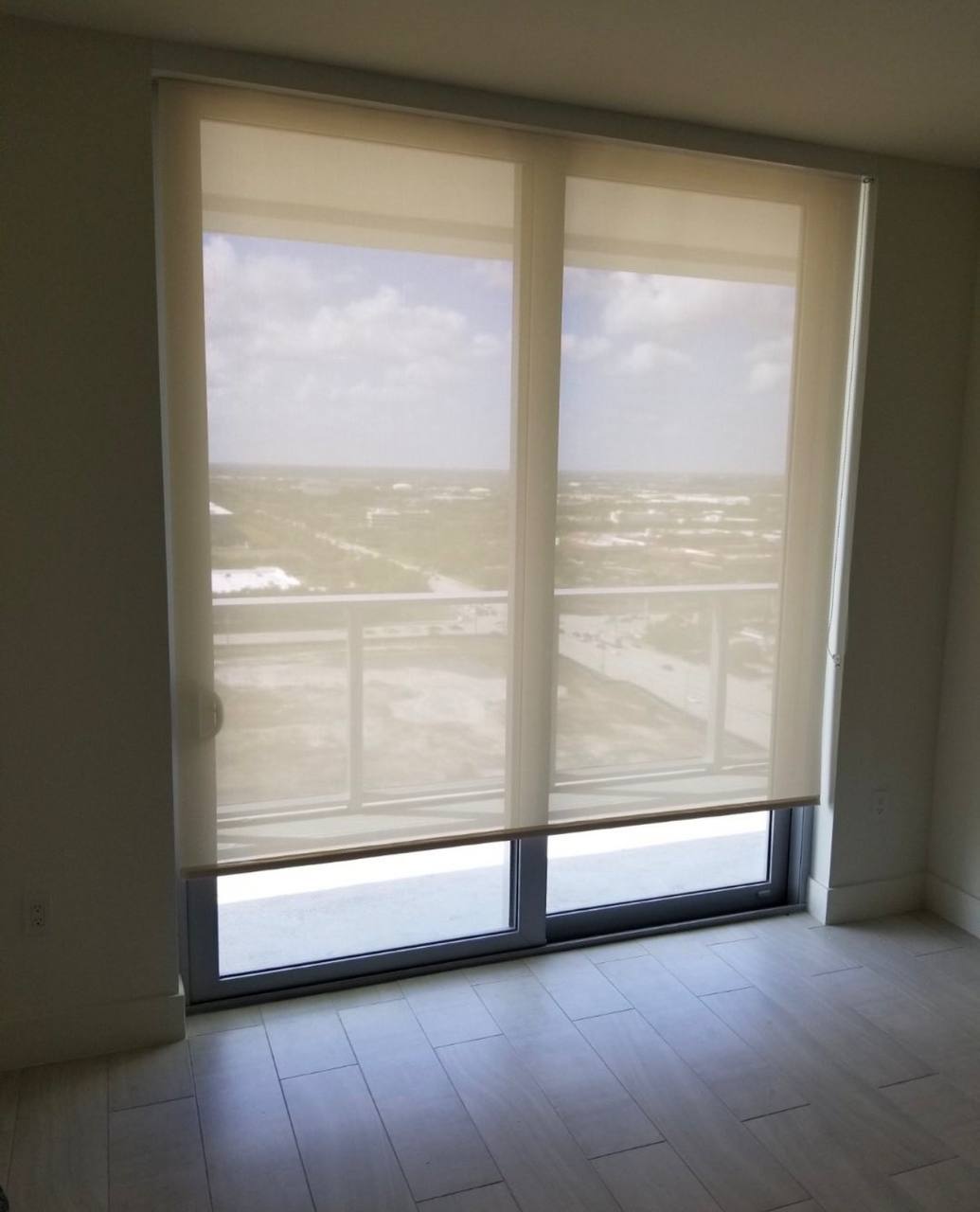 High Rise Balcony Roller Shades